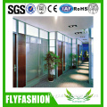 Durable quality tough glass screen metal frame office partition